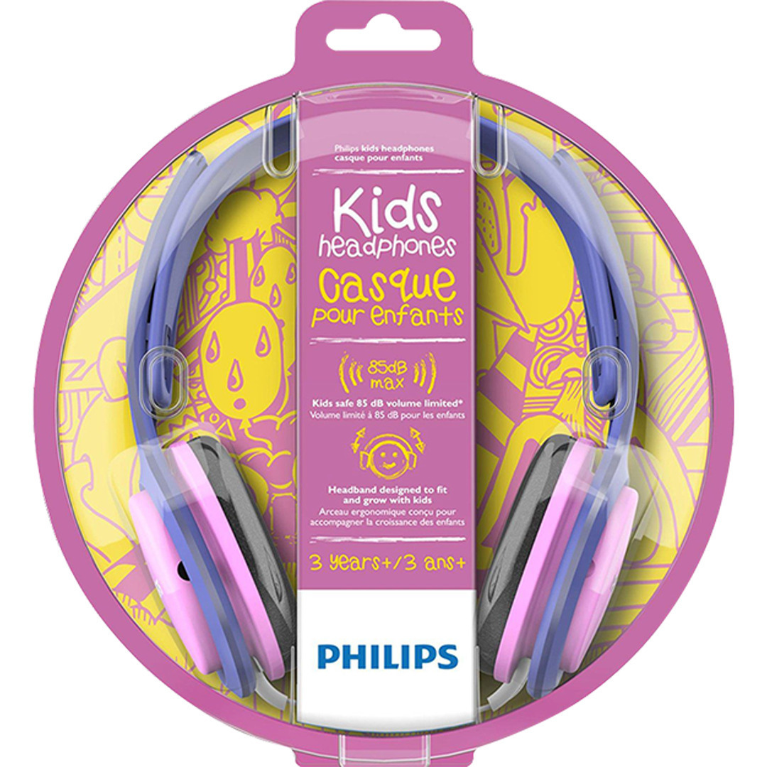 Philips SHK2000 Ενσύρματα Παιδικά On Ear Ακουστικά Μωβ / Ροζ - Image 6