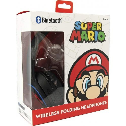 OTL Super Mario Icon Ασύρματα / Ενσύρματα Παιδικά Over Ear Ακουστικά με 30 ώρες Λειτουργίας Μαύρα - Image 5
