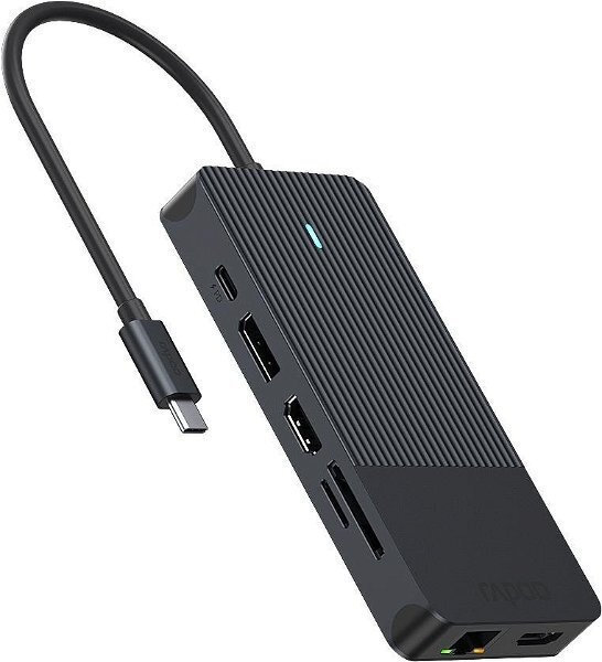 Rapoo UCM-2006 USB-C Docking Station με HDMI/DisplayPort 4K PD Ethernet - Image 2