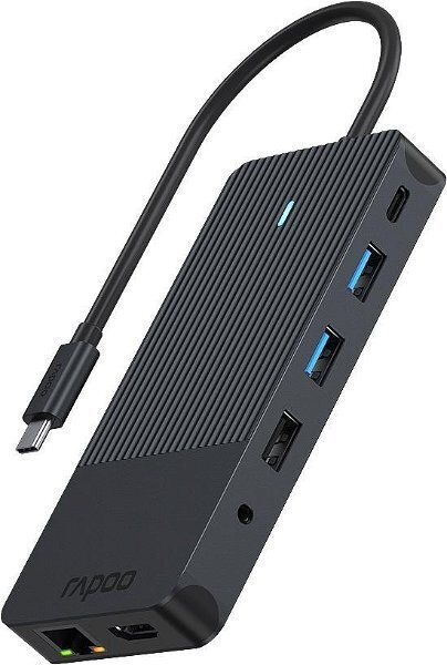 Rapoo UCM-2006 USB-C Docking Station με HDMI/DisplayPort 4K PD Ethernet - Image 5