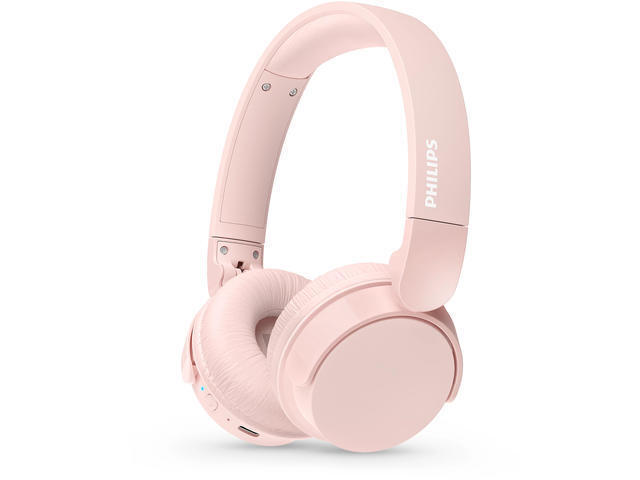 Philips TAH4209 Ασύρματα / Ενσύρματα On Ear Ακουστικά με 55 ώρες Λειτουργίας και Quick Charge Ροζ