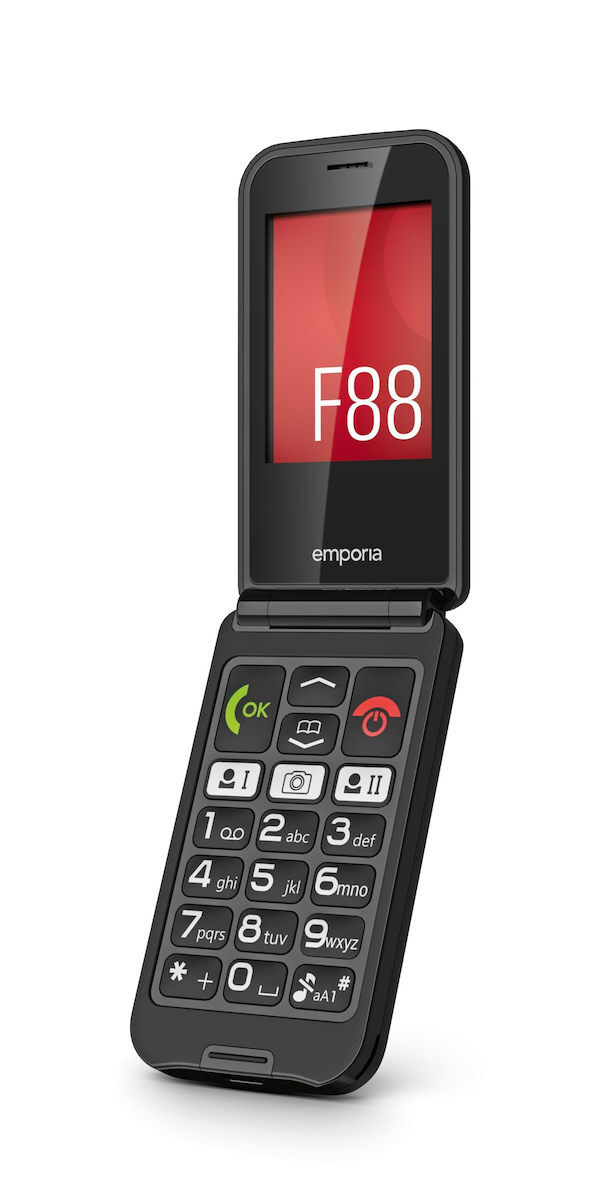 Emporia TALKglam Dual SIM Κινητό με Κουμπιά Μαύρο