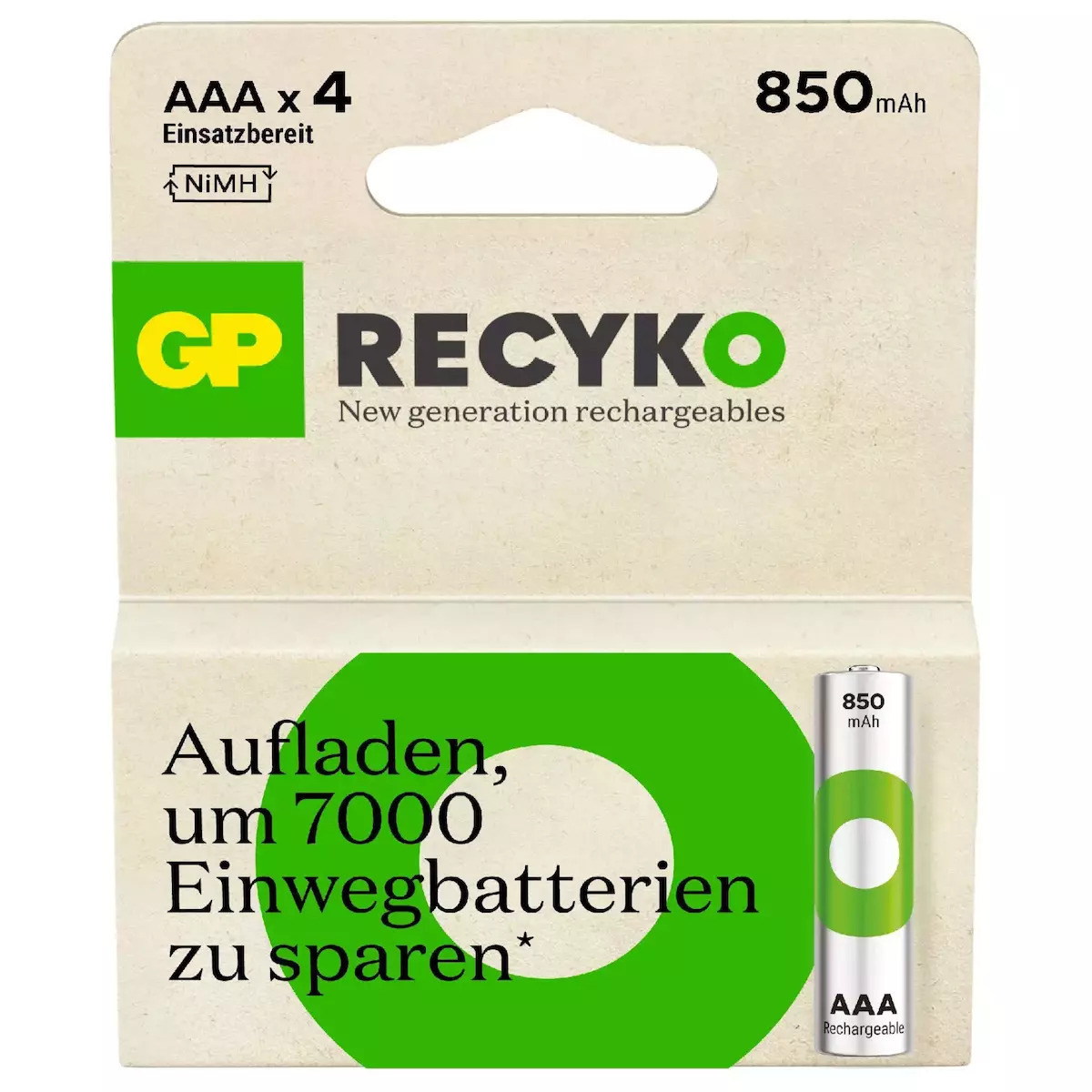 GP Batteries Recyko AAA 850mAh 4τμχ - Image 3