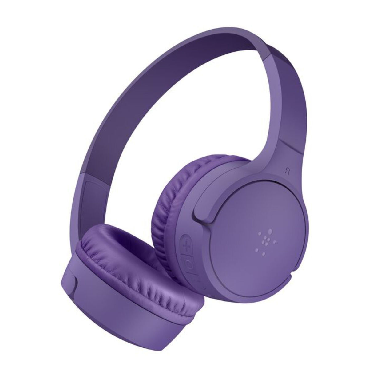 Belkin Soundform Mini Ασύρματα / Ενσύρματα Παιδικά On Ear Ακουστικά με 3 ώρες Λειτουργίας και Quick Charge Μωβ