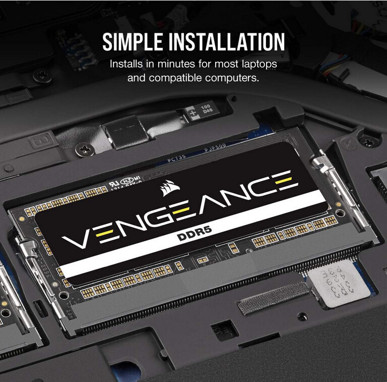Corsair Vengeance DDR5 32GB RAM με 2x16GB Modules και Ταχύτητα 4800 για Laptop CMSX32GX5M2A4800C40 - Image 8