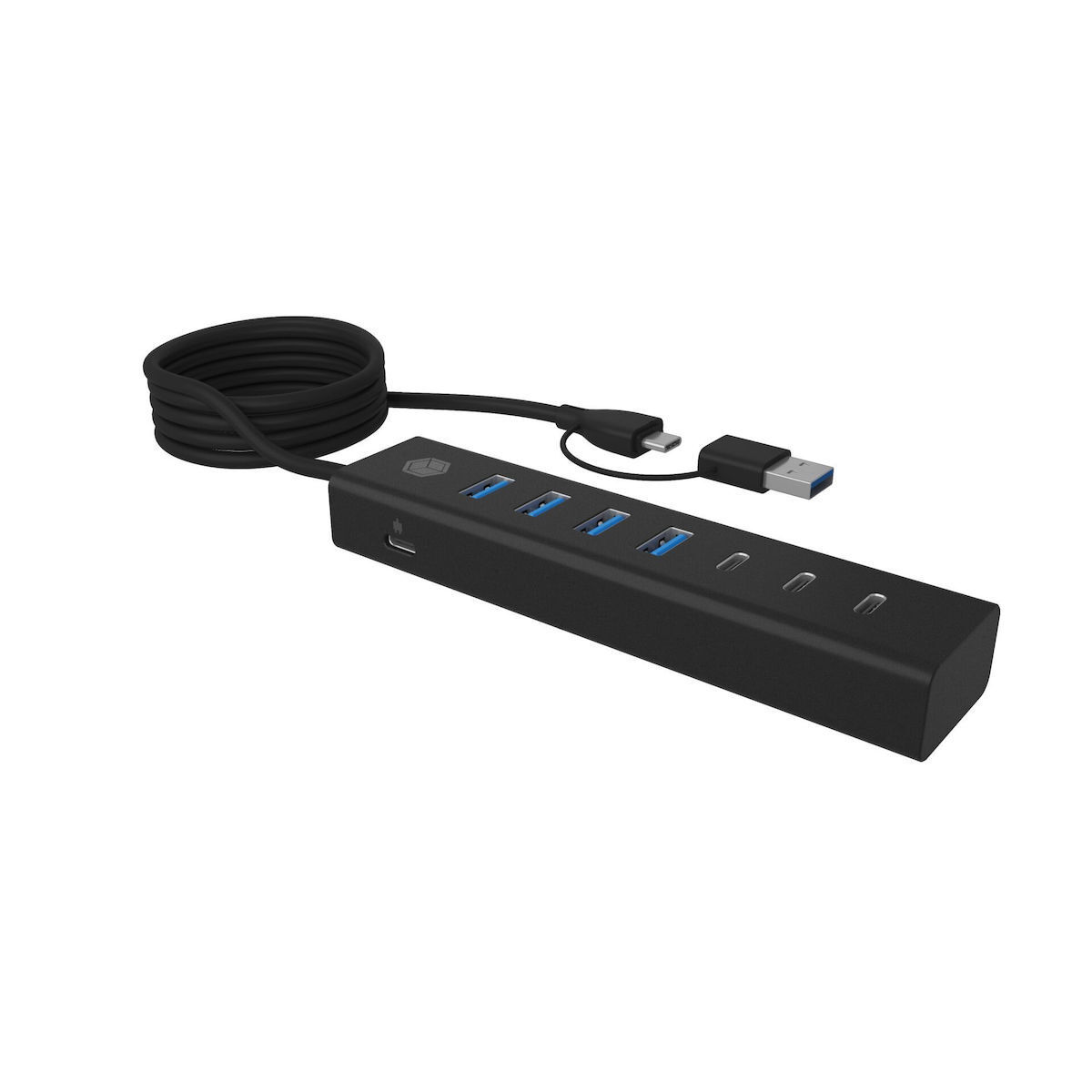 Icy Box USB 3.2 Hub 7 Θυρών με σύνδεση USB-A / USB-C - Image 2
