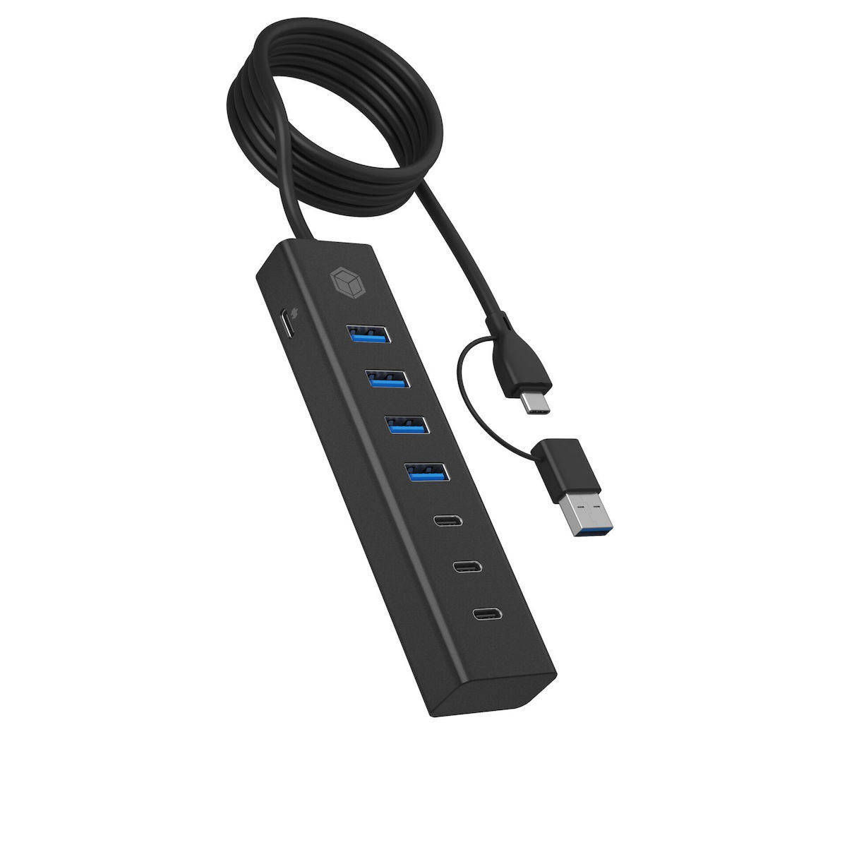 Icy Box USB 3.2 Hub 7 Θυρών με σύνδεση USB-A / USB-C - Image 4