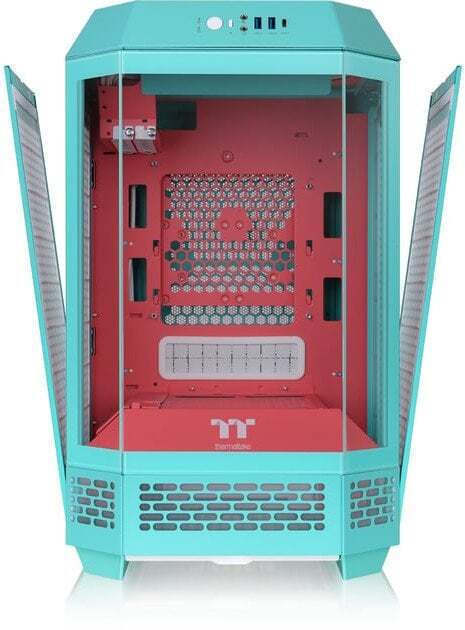 Thermaltake The Tower 250 Gaming Mini Tower Κουτί Υπολογιστή με Πλαϊνό Παράθυρο και RGB Φωτισμό Mint Strawberry - Image 5