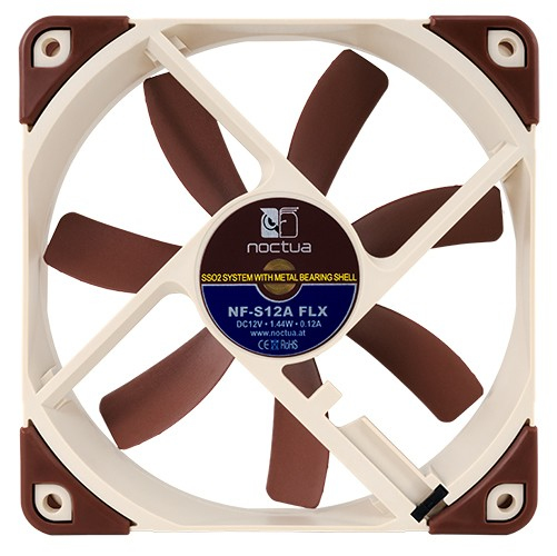 Noctua NF-S12A FLX Case Fan 120mm Καφέ - Image 3