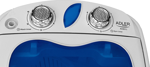 Adler Mini Πλυντήριο Ρούχων 3kg Μπλε AD 8051 - Image 2