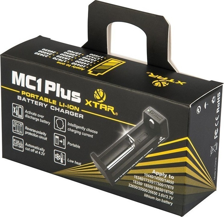 XTAR MC1 Plus USB Φορτιστής Μπαταριών Li-ion Μεγέθους 18650/16340/26650/14500 - Image 2