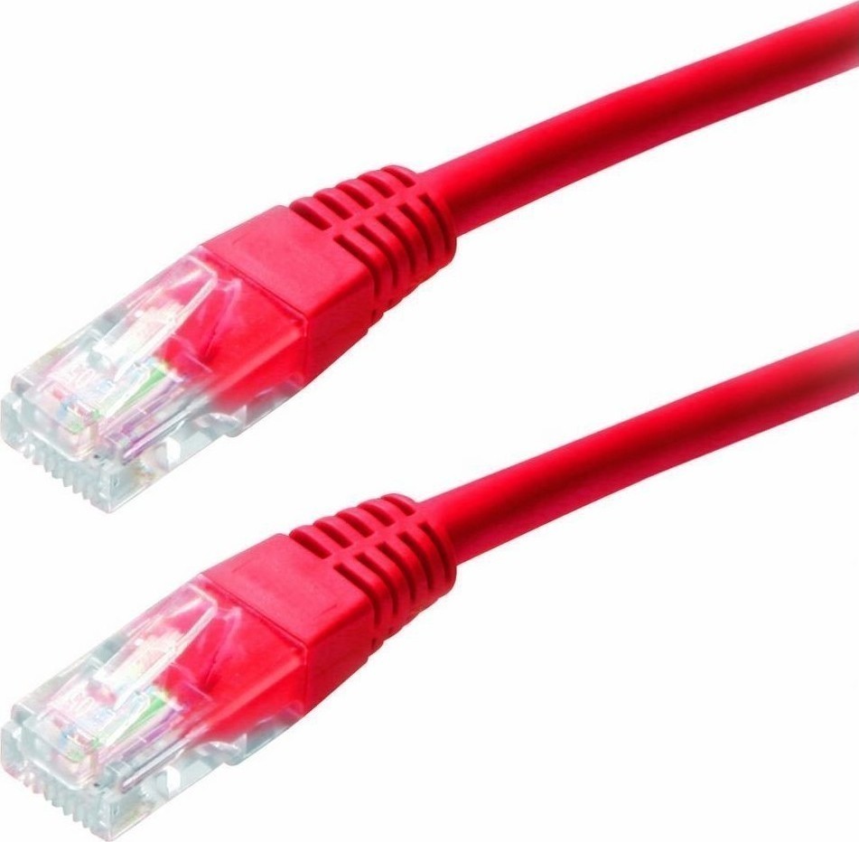 U/UTP Cat.5e Cable 0.25m Κόκκινο
