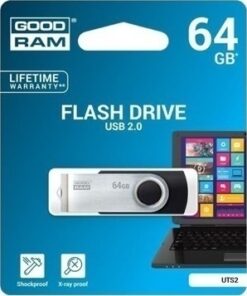 Alternative view of GoodRAM UTS2 64GB USB 2.0 Stick Silver/Black