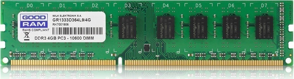 GoodRAM 4GB DDR3 GR1333D364L9S/4G