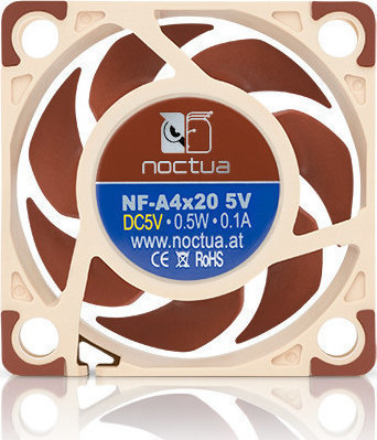 Noctua NF-A4x20 5V Case Fan 40mm με Σύνδεση 3-Pin Καφέ - Image 4