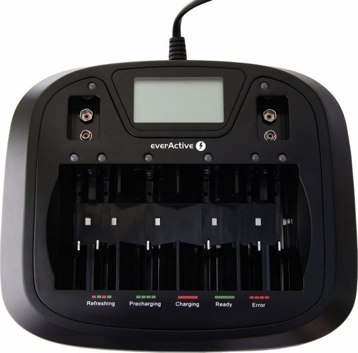 everActive NC-900U Φορτιστής 8 Μπαταριών Ni-Cd/Ni-MH Μεγέθους AA/AAA/9V/D - Image 2