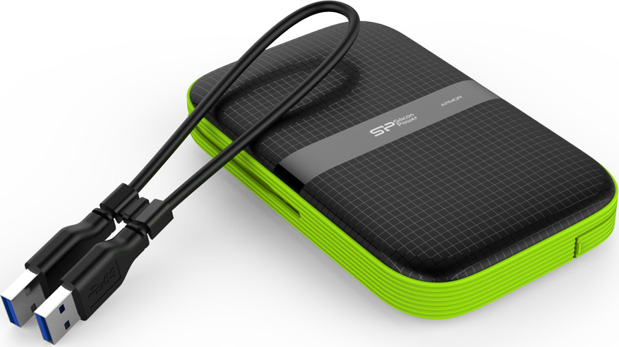 Silicon Power Armor A60 USB 3.1 Εξωτερικός HDD 2TB 2.5" Μαύρο/Πράσινο - Image 6