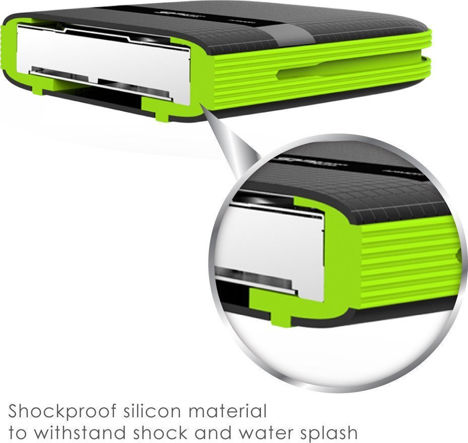 Silicon Power Armor A60 USB 3.1 Εξωτερικός HDD 4TB 2.5" Μαύρο/Πράσινο - Image 3