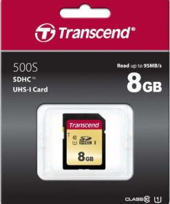 Alternative view of Transcend 500S SDHC 8GB Class 10 U1 UHS-I