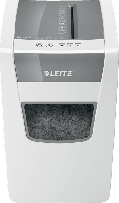 Leitz Καταστροφέας Εγγράφων IQ Slim Home Office P4 Cross Cut 10 Φύλλων με Κάδο 23lt - Image 2