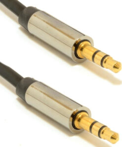 Cablexpert Καλώδιο 3.5mm male - 3.5mm male Μαύρο 1m (CCAP-444-1M)