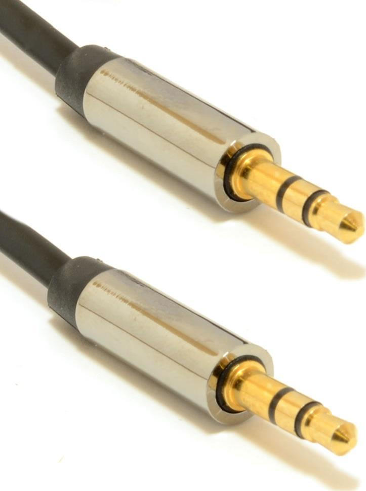 Cablexpert Καλώδιο 3.5mm male - 3.5mm male Μαύρο 1m (CCAP-444-1M)