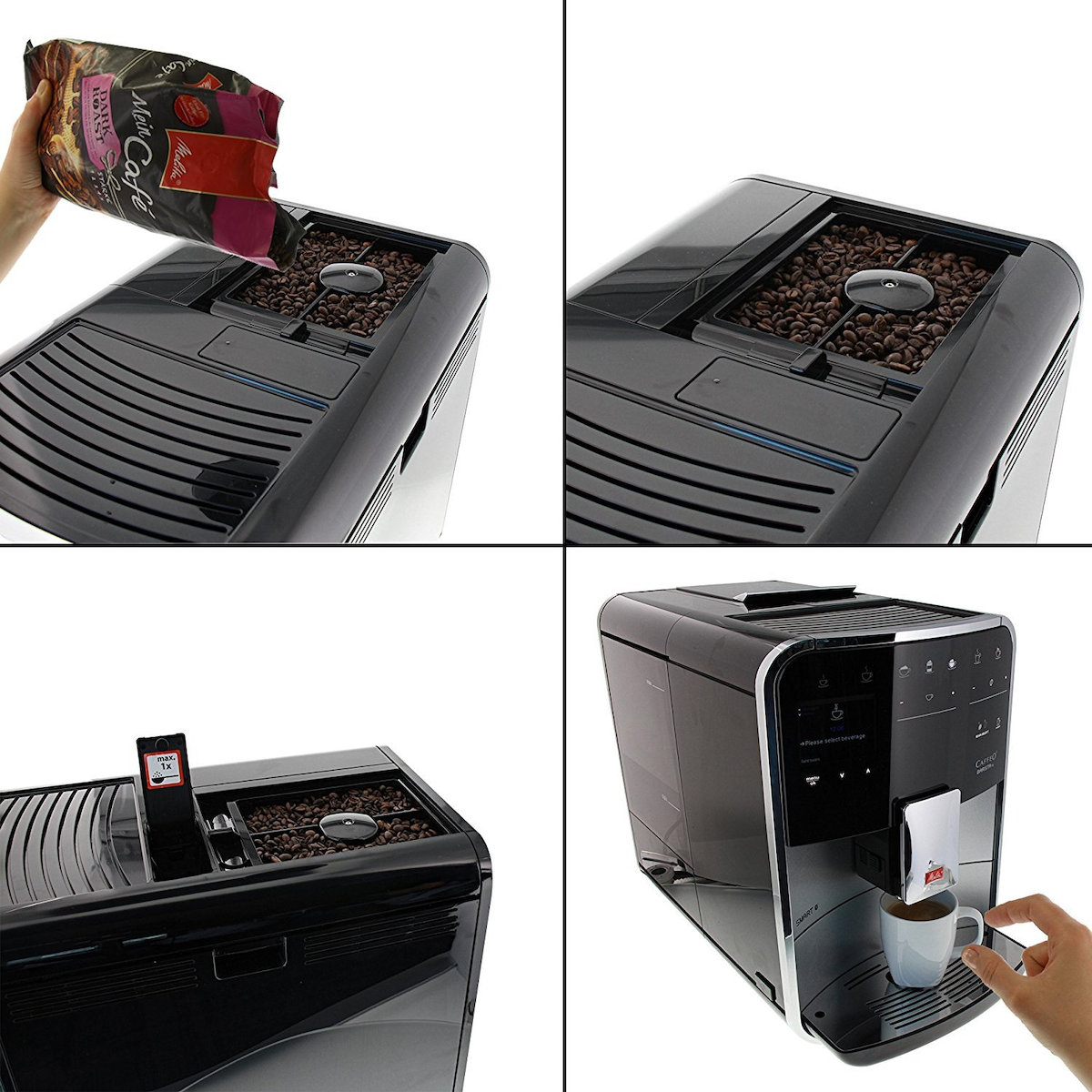 Melitta F85/0-101 Αυτόματη με Μύλο Άλεσης Μαύρη - Image 4