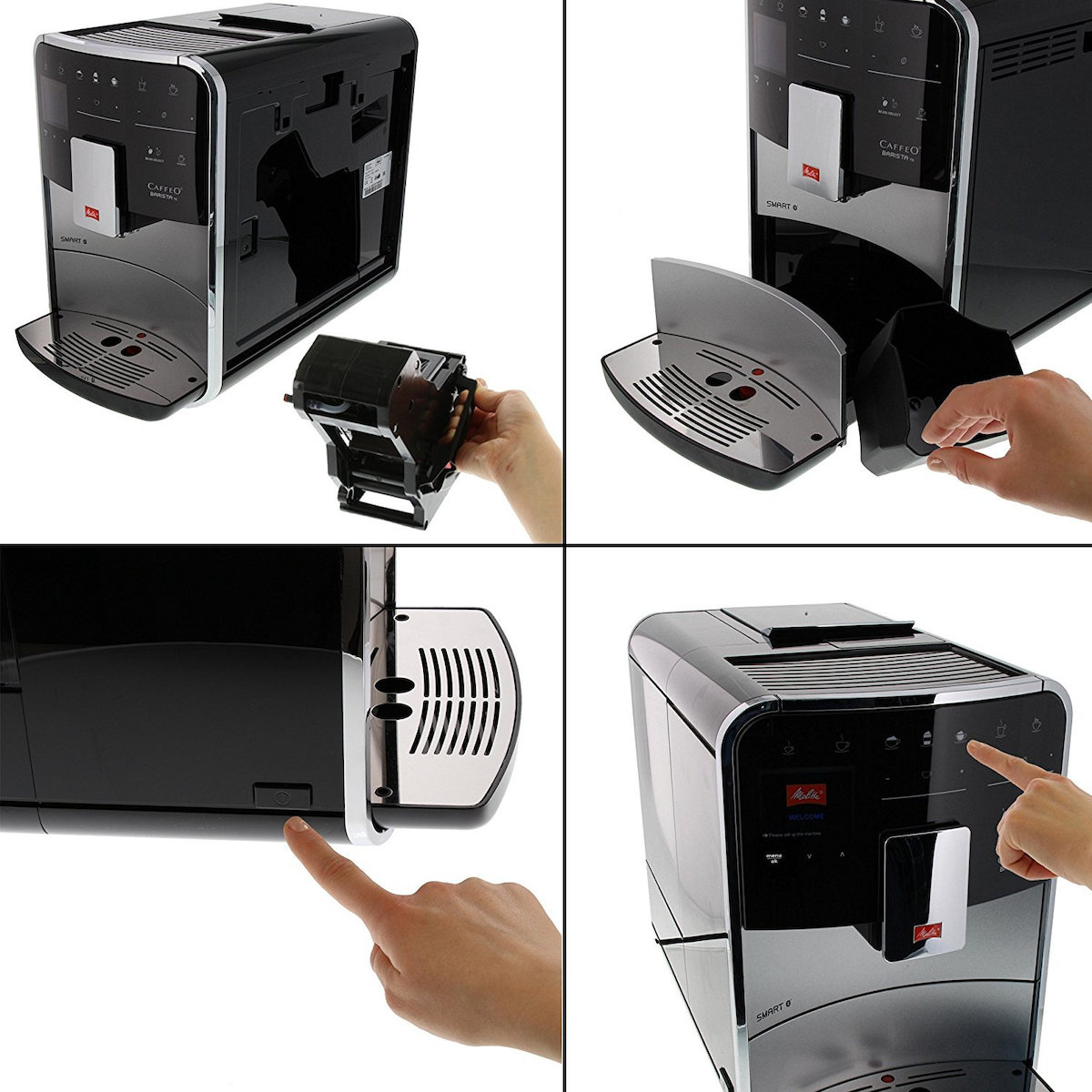 Melitta F85/0-101 Αυτόματη με Μύλο Άλεσης Μαύρη - Image 2