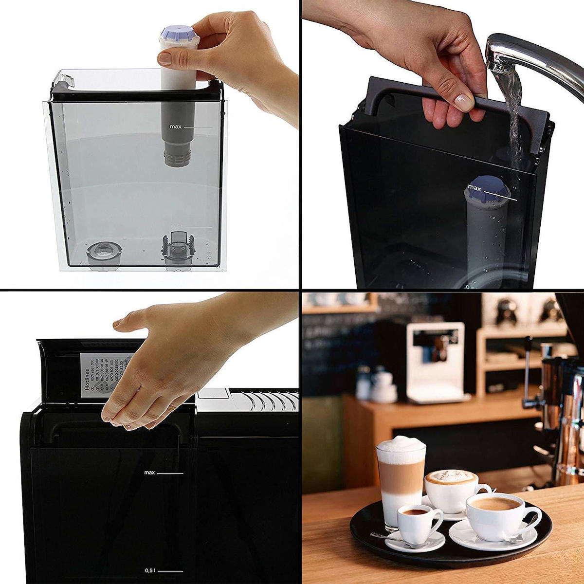Melitta F85/0-101 Αυτόματη με Μύλο Άλεσης Μαύρη - Image 3