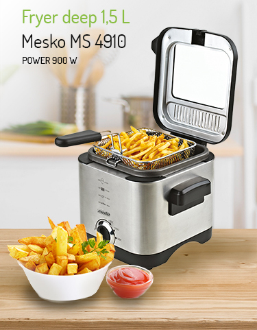 Mesko MS-4910 Φριτέζα 1.5lt Ασημί - Image 6
