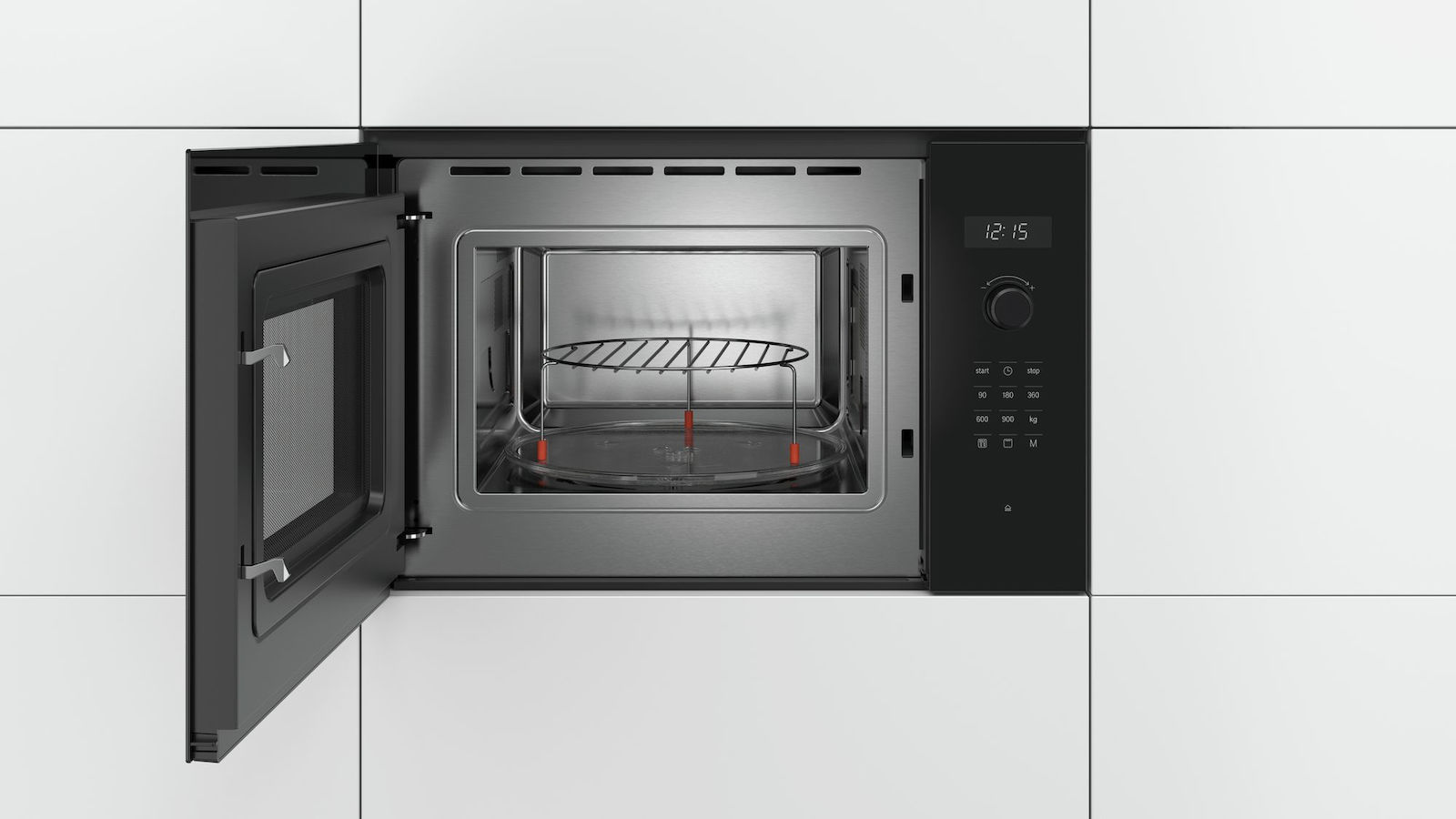 Bosch BEL554MB0 Εντοιχιζόμενος Φούρνος Μικροκυμάτων με Grill 25lt Μαύρος - Image 3