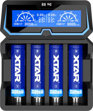 XTAR X4 Φορτιστής 4 Μπαταριών Li-ion Μεγέθους AA/AAA/18650/21700/16340 - Image 2