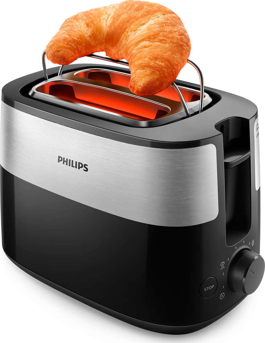 Philips HD2516/90 Φρυγανιέρα 2 Θέσεων 830W Μαύρη - Image 5
