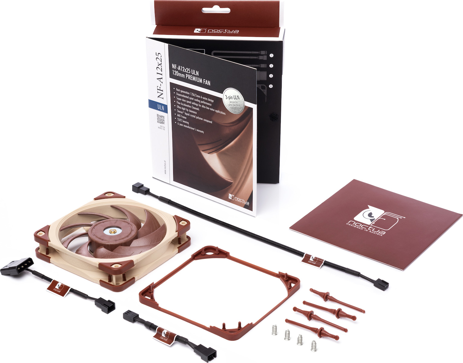 Noctua NF-A12x25 ULN Case Fan 120mm Καφέ - Image 5