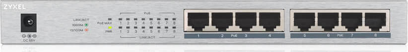 Zyxel GS1008HP Unmanaged L2 PoE+ - Image 2