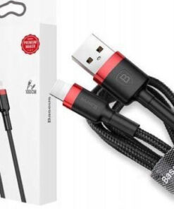 Alternative view of Baseus Cafule Braided USB 2.0 Cable USB-C male - USB-A Μαύρο 2m (CATKLF-C91)