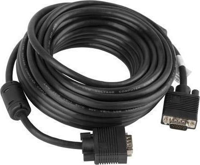 Lanberg Cable VGA male - VGA male 10m (CA-VGAC-10CC-0100-B)