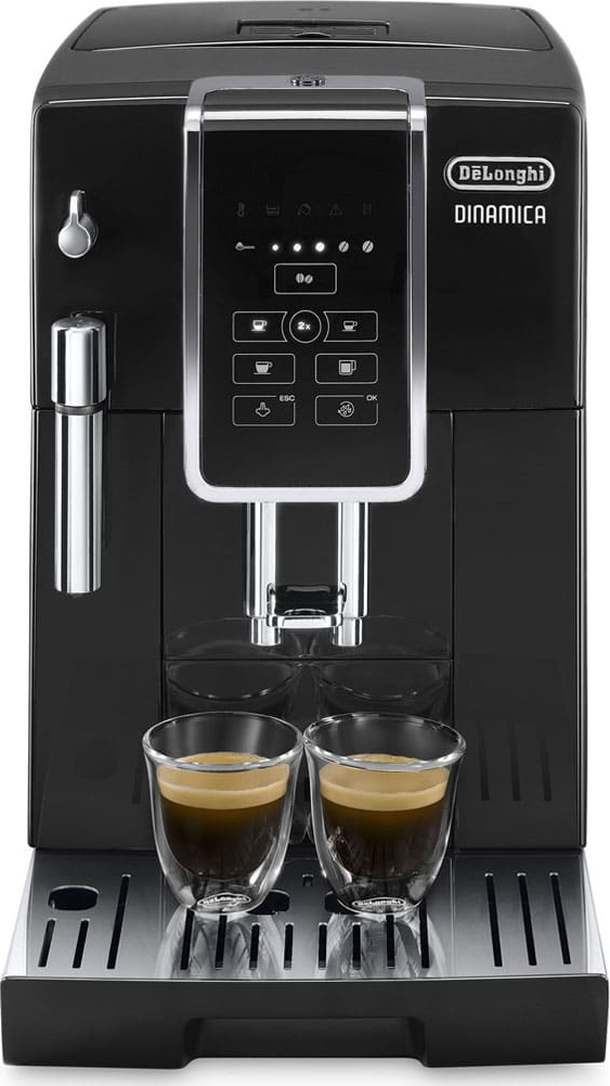 De'Longhi Dinamica Αυτόματη Μηχανή Espresso 1450W Πίεσης 15bar με Μύλο Άλεσης Μαύρη