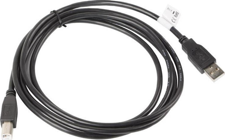 Lanberg USB 2.0 Cable USB-A male - USB-B male 1.8m (CA-USBA-10CC-0018-BK)