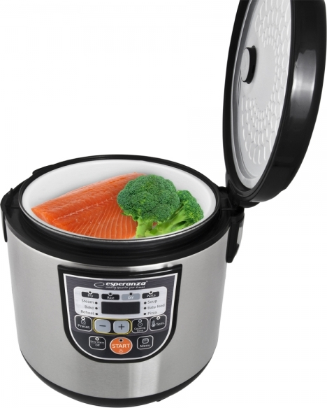 Esperanza Πολυμάγειρας 860W με Χωρητικότητα 5lt Ασημί - Image 3