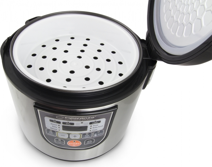 Esperanza Πολυμάγειρας 860W με Χωρητικότητα 5lt Ασημί - Image 5