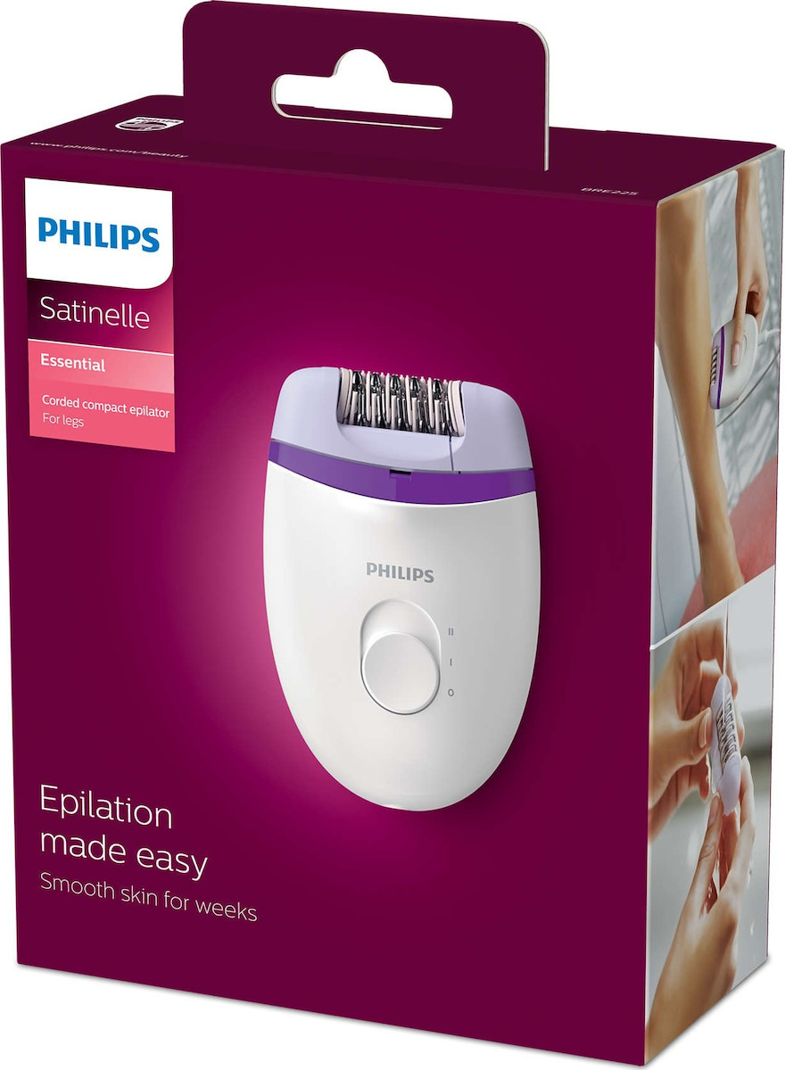 Philips Satinelle Essential Αποτριχωτική Μηχανή Epilator για το Σώμα BRE225/00 - Image 8