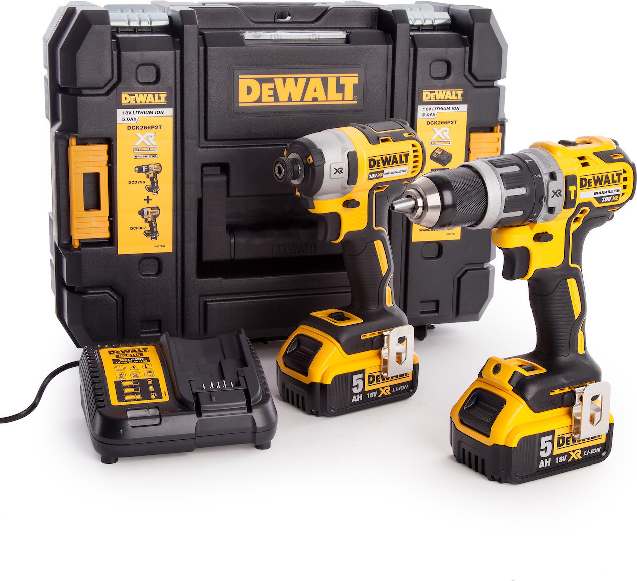 Dewalt DCK266P2 Σετ Κρουστικό Δραπανοκατσάβιδο & Παλμικό Κατσαβίδι