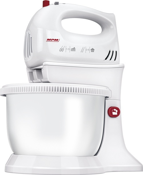 MPM Μίξερ με Πλαστικό Κάδο 3.4lt Λευκό 650W - Image 2