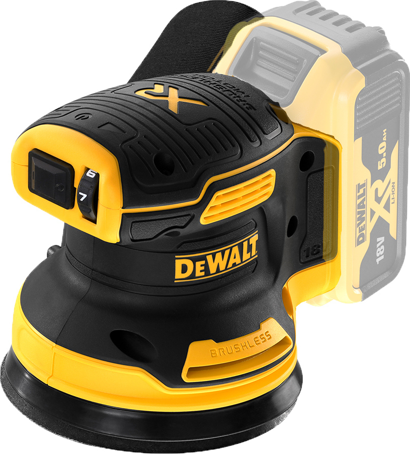 Dewalt DCW210N-XJ Έκκεντρο Τριβείο 125mm Μπαταρίας 18V Solo