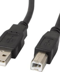 Alternative view of Lanberg USB 2.0 Cable USB-A male - USB-B male 5m (CA-USBA-10CC-0050-BK)