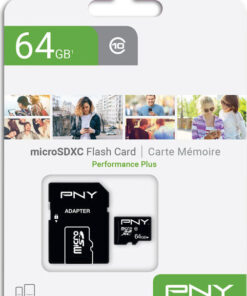 PNY microSDXC 64GB Class 10 U1 UHS-I με αντάπτορα