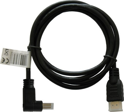 Savio HDMI 1.4 Angle (90°) HDMI male - HDMI male 1.5m Μαύρο (CL-04) - Image 2