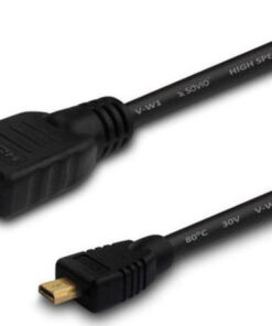 Savio HDMI 1.4 HDMI male - micro HDMI male 1m Μαύρο (CL-39)