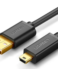Ugreen USB 2.0 Cable USB-A male - mini USB-B male Μαύρο 1m 10355